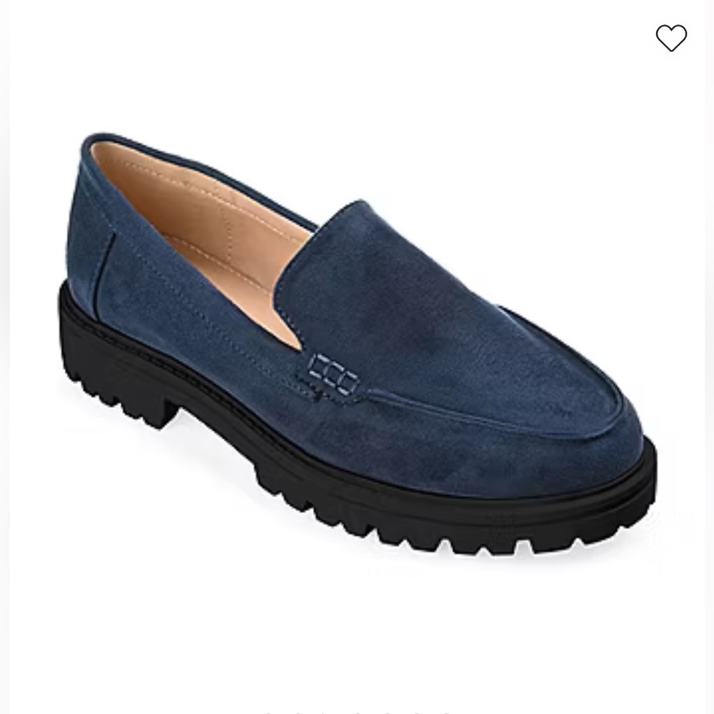 Journee Collection Women's Erika Loafers in Navy Size 7.5 Wide NWOT